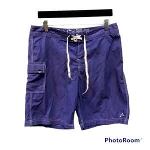 Rusty Swim Wear Board Shorts Mens Size 30 Purple Surfer Cargo Beach Summer